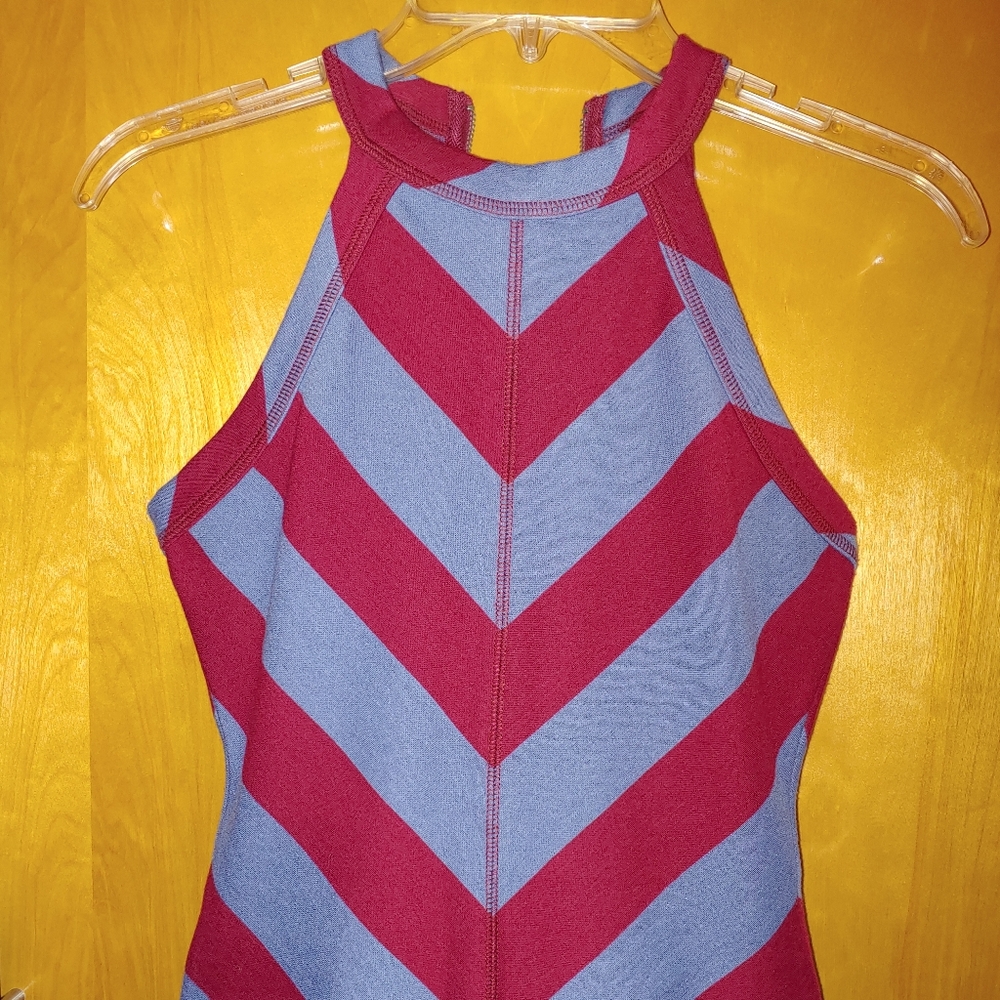 NWOT Proenza Schouler Pswl Diagonal Stripe Bodysui